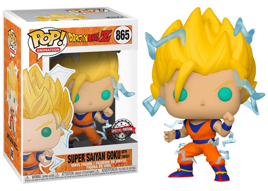 Funko Pop! Dragon Ball Z: Super Saiyan Goku (with energy) #865