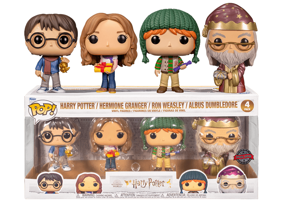 fun58576-harry-potter-holiday-harry-hermione-ron-and-dumbledore-pop-vinyl-figure-4-pack