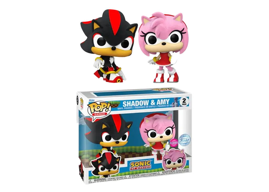 Funko Pop! Sonic the Hedgehog: Shadow & Amy Rose 2-pack