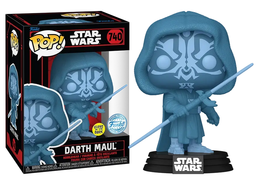 Funko Pop! Star Wars Darkside: Darth Maul Gitd #740