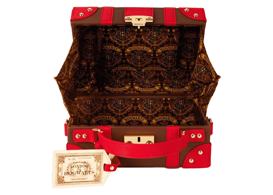Loungefly Harry Potter Hogwarts Express Luggage Trunk Crossbody Bag