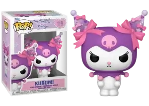 Funko Pop van Grumpy Kuromi uit de 20th Anniversary serie van Hello Kitty
