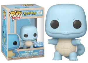 Funko Pop van Squirtle in pastel kleuren